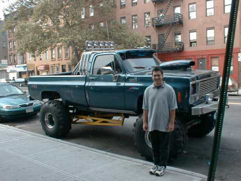 Picture of a big souped up truck