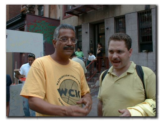 Picture of District Leader and Community Board # 11 Chairman, Harry Rodriguez and with Hope Community Executive Director, Mark Alexander