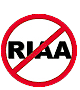 Graphic of an anti-RIAA symbol.