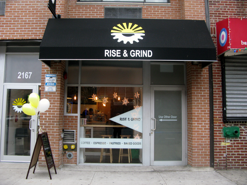 Outside view of Rise & Grind