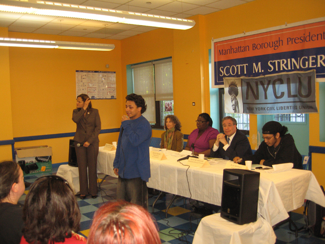 Photo of Panel of the May 13 meeting.