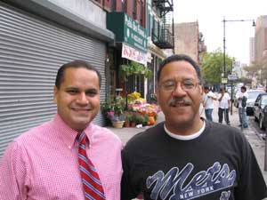 Photo of State Senator Serrano and webmaster, Jose B. Rivera